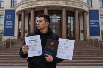 Повестка на отправку и отказ в отсрочке по учебе
