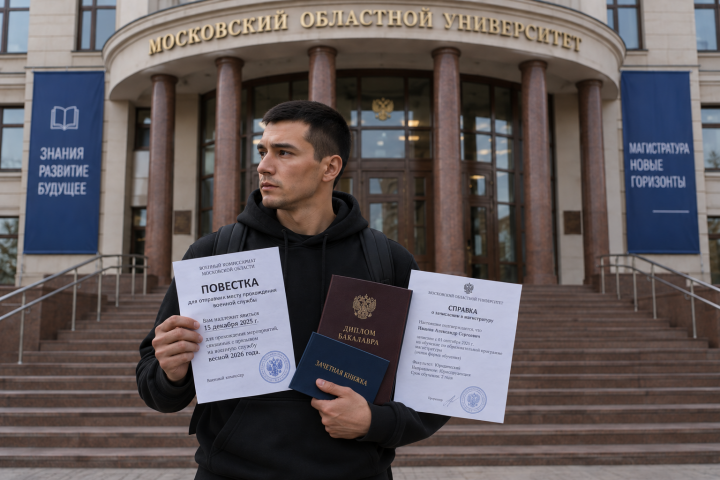 Повестка на отправку и отказ в отсрочке по учебе